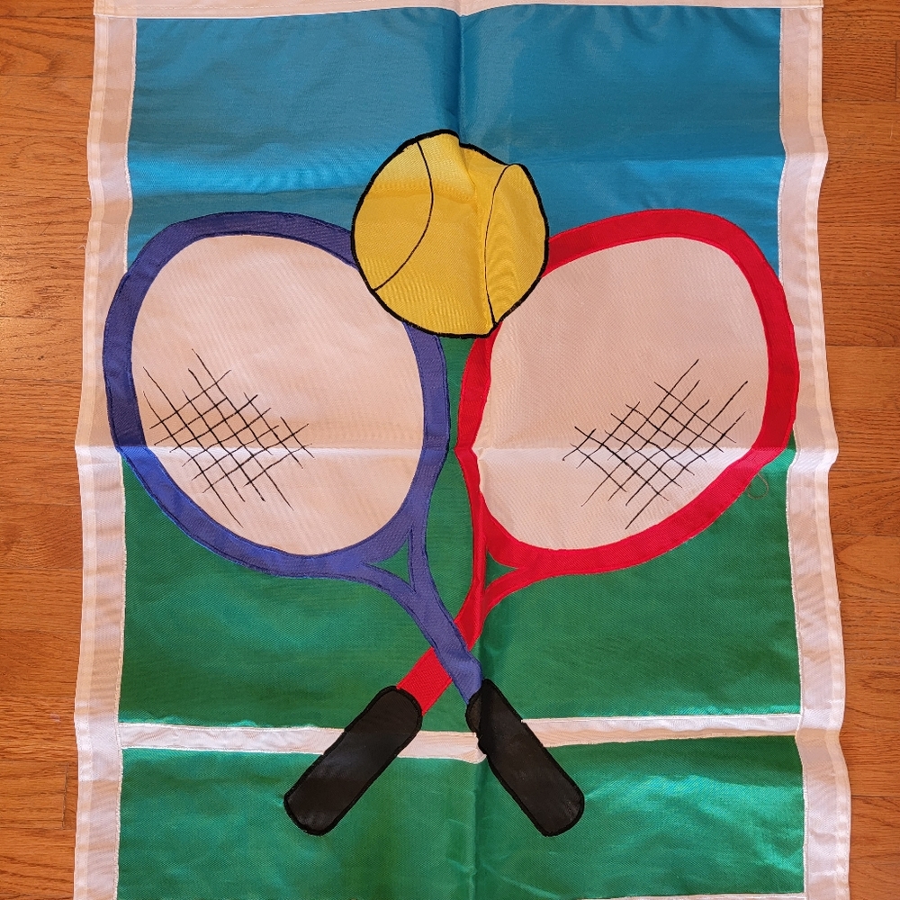 NWT Tennis Decorative Flag  28" x 40"